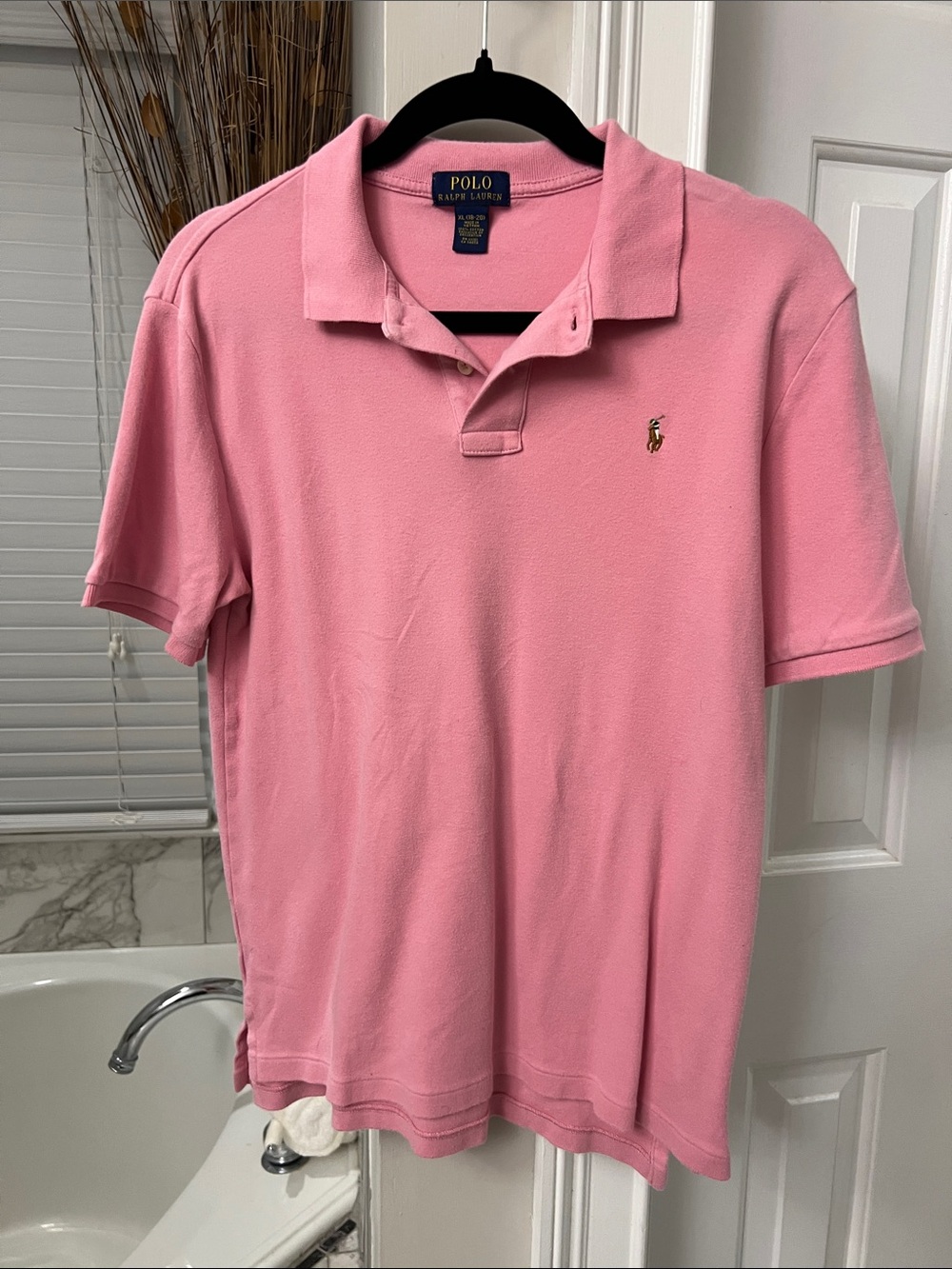 BOYS XL- Polo by Ralph Lauren Pink Short-Sleeve Classic Polo